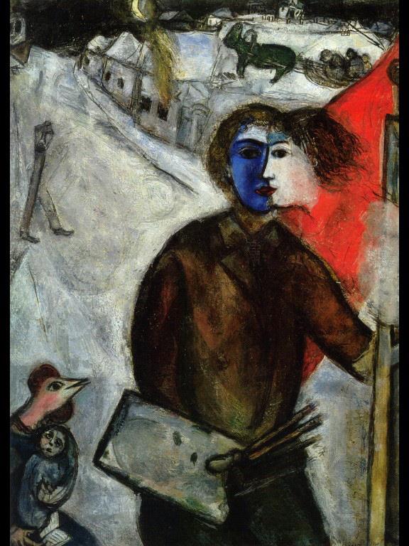 Stunde zwischen Wolf und Hund Zeitgenosse Marc Chagall Ölgemälde